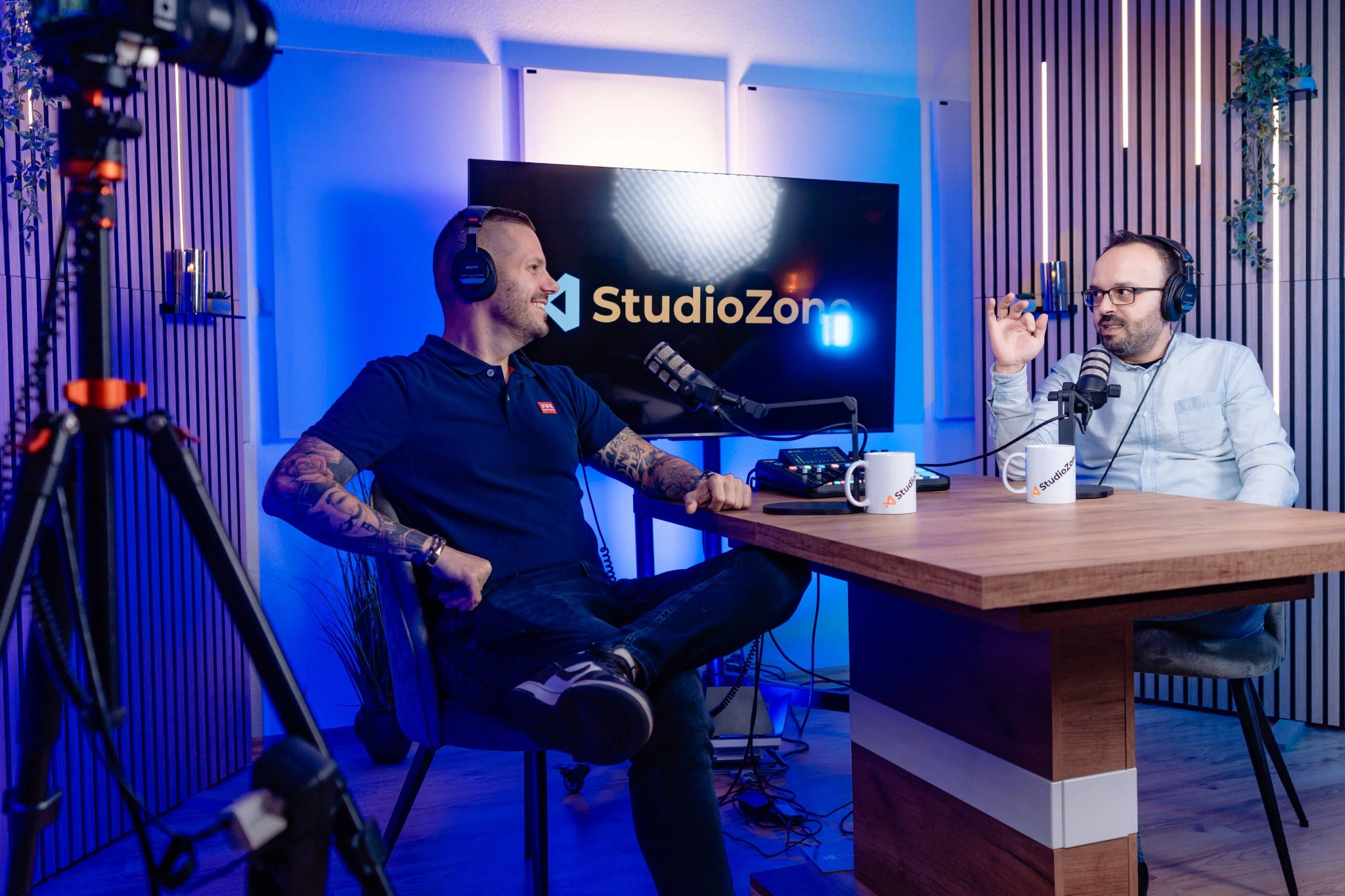 Professional podcast studio