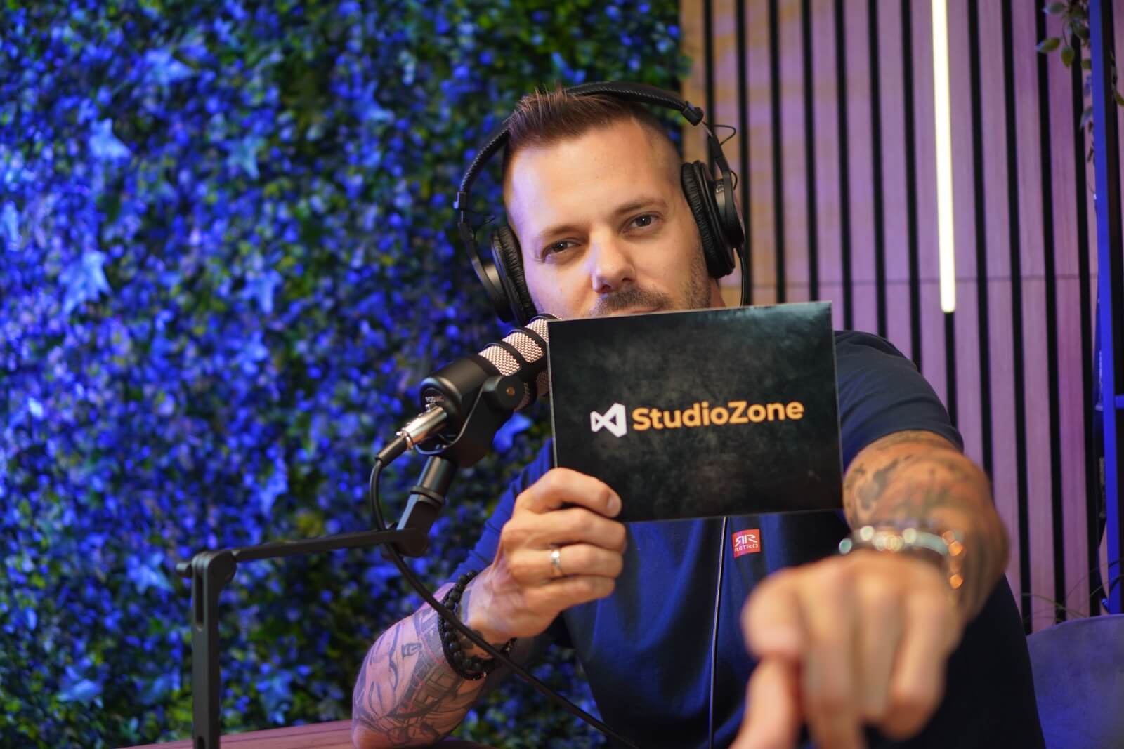 Professional podcast studio