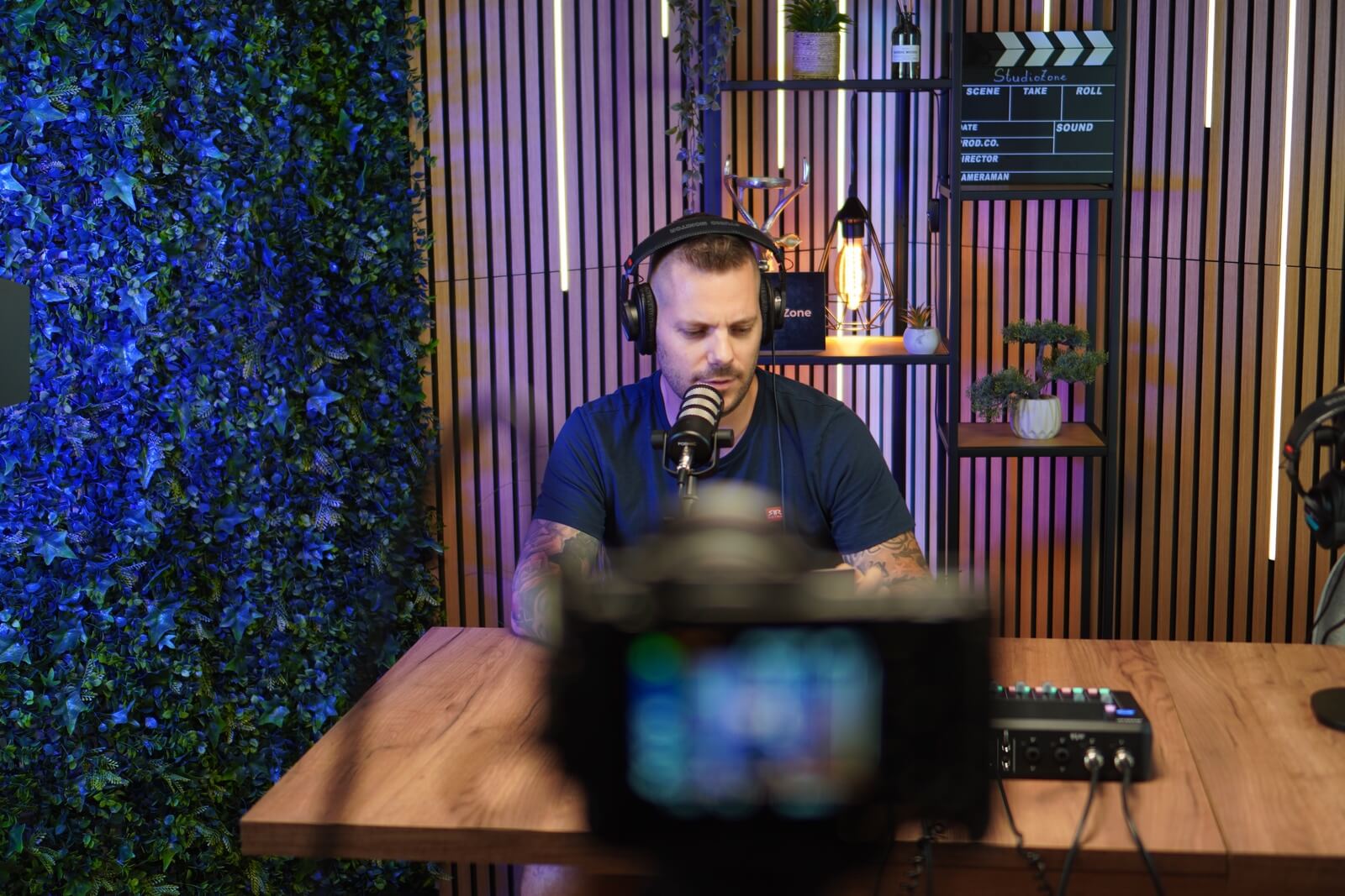 Podcast recording